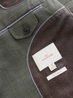 Blazers En Business-Jasjes|Pakken|Next - Regular Fit Signature Nova Fides 100% Italian Wool Suit Jacket Groen