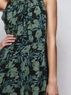 Jumpsuits En Playsuits|Religion Groen - Crew Wide Leg Jumpsuit in Abstract Façade Print