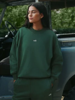 Hoody's En Sweatshirts*self. - sweatshirt Groen
