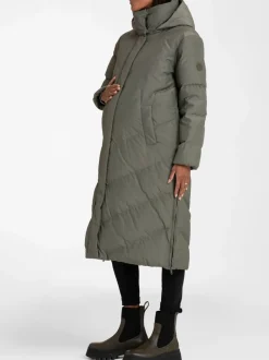 Jassen En Jacks*Seraphine - 3-In-1 Lange Chevron Puffer zwangerschapsjas Groen