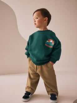 Sets En Combisets|Truien En Breisels|Next - Set met sweatshirt en utility-joggingbroek (3mnd -7jr) Groen