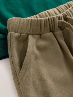Sets En Combisets|Truien En Breisels|Next - Set met sweatshirt en utility-joggingbroek (3mnd -7jr) Groen