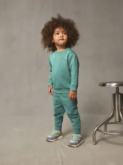 Truien En Breisels|Joggingbroeken*Next Groen - Set met sweatshirt en joggingbroek (3mnd-7jr)