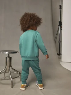 Truien En Breisels|Joggingbroeken*Next Groen - Set met sweatshirt en joggingbroek (3mnd-7jr)