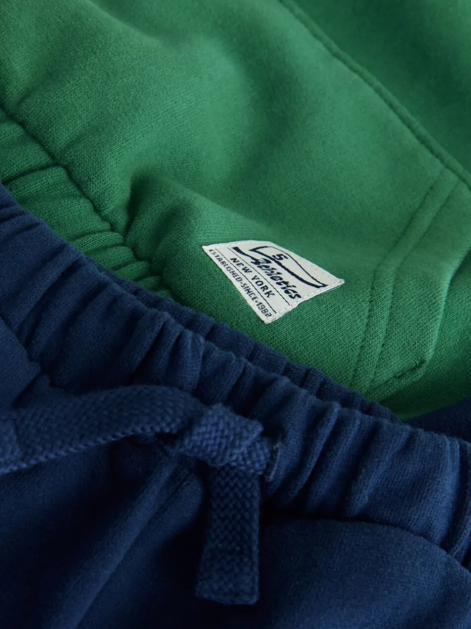 Truien En Breisels|Joggingbroeken*Next - Set van top met halve rits en joggingbroek (3mnd-7jr) Groen