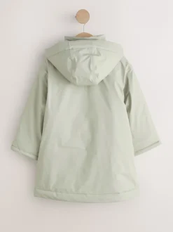 Jassen En Jacks|Next - Shower Resistant Wadded Coat (3-16yrs) Groen