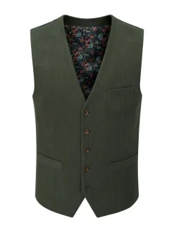 Vesten*Skopes - Dorsey Suit Corduroy Waistcoat Groen