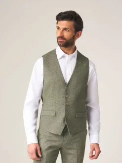 Vesten*Skopes Groen - Jude maatsnit getailleerd vest