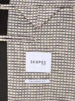 Smokings En Feestkleding*Skopes - Paso Tailored Fit Velvet Jacket Groen