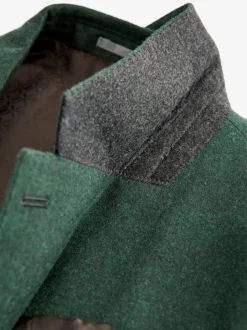Pakken|Next - Slim Fit - Signature Zignone flanellen colbert van Italiaanse wol-kasjmier blend Groen