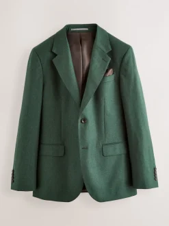 Pakken|Next - Slim Fit - Signature Zignone flanellen colbert van Italiaanse wol-kasjmier blend Groen
