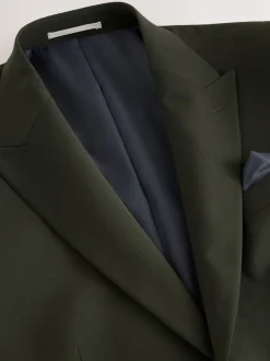 Pakken|Next - Slim Fit - Slim fit Motion Flex wollen Blend Pakjas Groen