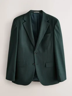 Blazers En Business-Jasjes|Pakken|Next Groen - Slim-fit flanellen colbert