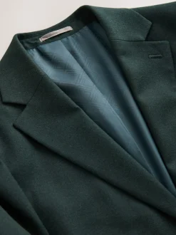 Blazers En Business-Jasjes|Pakken|Next Groen - Slim-fit flanellen colbert