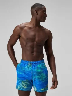 Badkleding|Speedo - print Redondo Edge volleyshorts met print 16" Groen