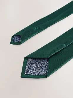 Stropdassen En Pochets*Next Groen - Stropdas met textuur en dasspeld