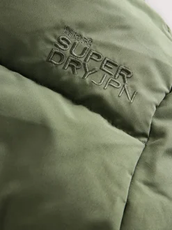 Jassen En Jacks*Superdry - - Lange gewatteerde jas Groen