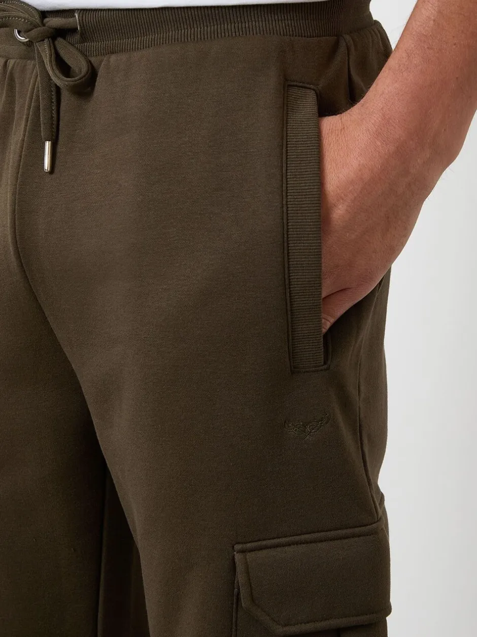 Joggingbroeken|Threadbare - Cargo Joggers Groen