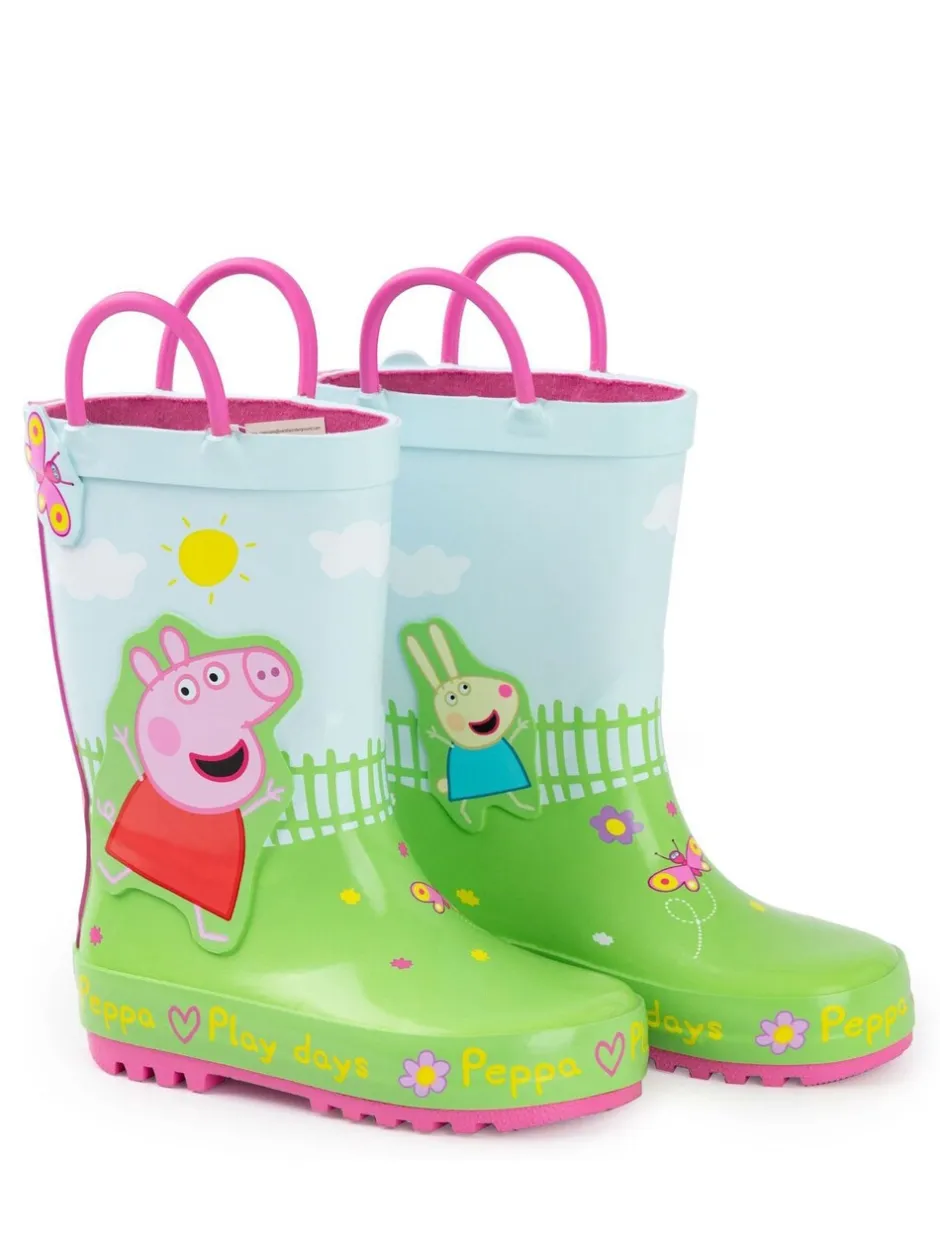 Laarzen*Vanilla Underground - Peppa Pig Kids Wellies with Handles Groen