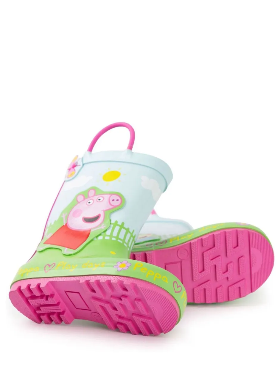Laarzen*Vanilla Underground - Peppa Pig Kids Wellies with Handles Groen