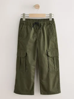 Broeken En Chino's|Next - Woven Cargo Trousers (3-16yrs) Groen
