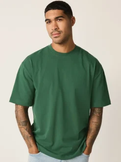 T-Shirts En Hemden*Next Groen bos - Relaxed fit - Zwaar T-shirt