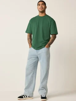 T-Shirts En Hemden*Next Groen bos - Relaxed fit - Zwaar T-shirt
