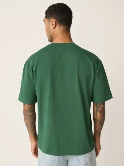 T-Shirts En Hemden*Next Groen bos - Relaxed fit - Zwaar T-shirt