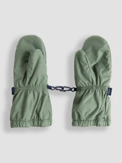 Mutsen, Handschoenen En Sjaals*Jojo Maman Bébé - - Waterdichte wanten met fleecevoering Groen dinosaurus
