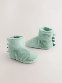 Pantoffels|Next - Soft Slipper Socks Groen dinosaurus