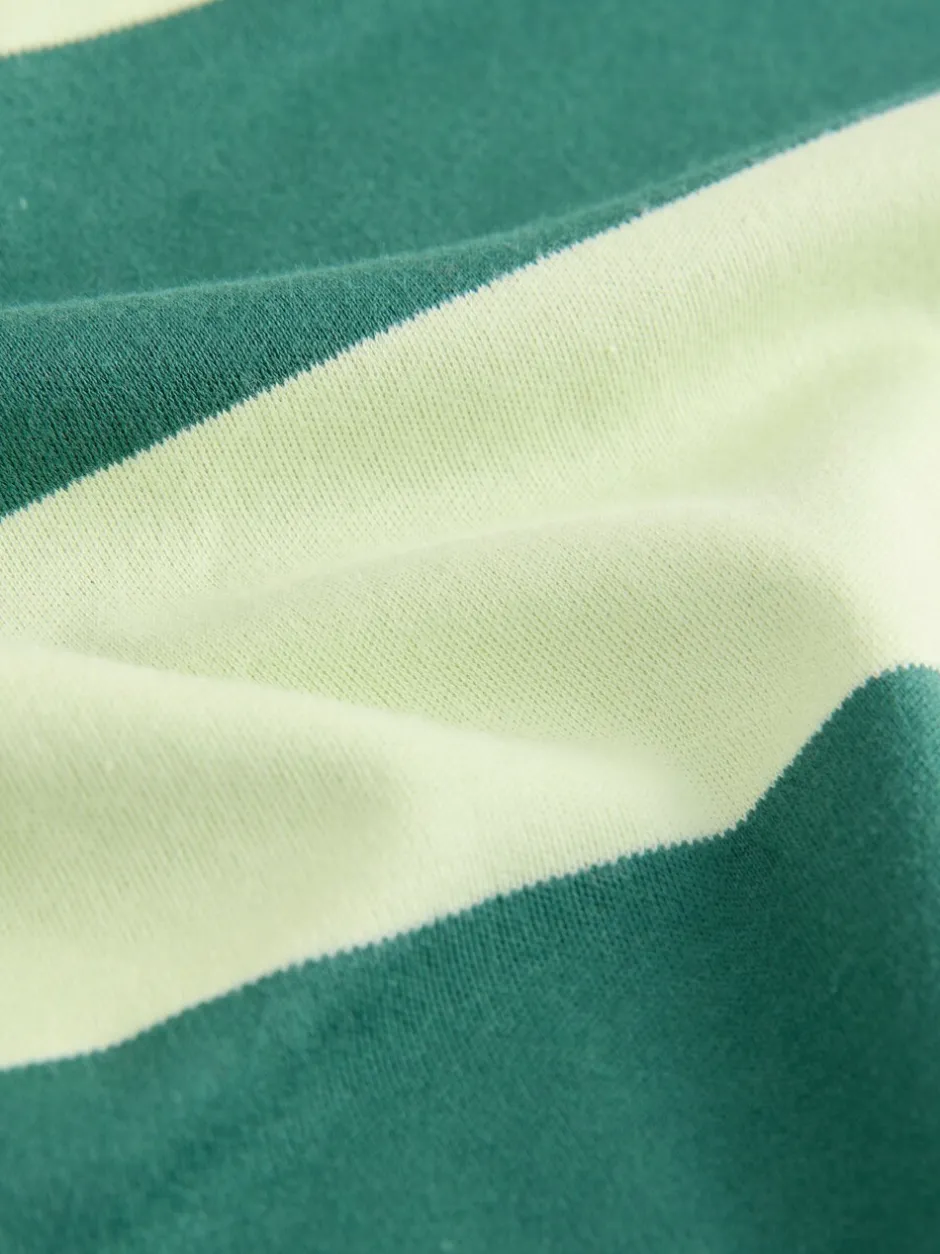 Tops En T-Shirts|Next Groen Eenkleurig - Boxy oversized T-shirt met relaxte pasvorm van zware stof en ronde hals