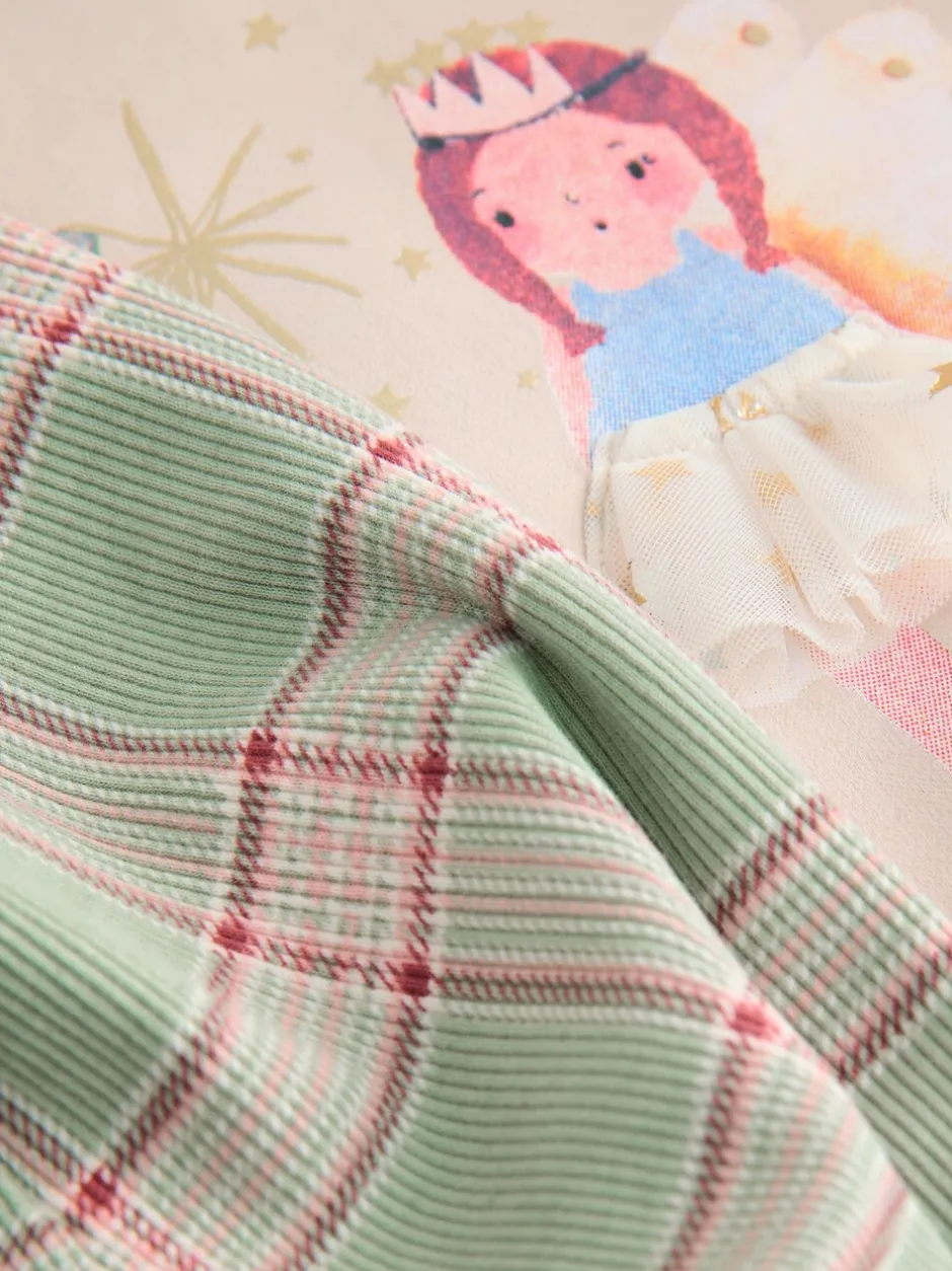 Sets En Combisets|Truien En Breisels|Next Groen elfje - Collared Sweatshirt & Flare Leggings Set (3mths-7yrs)