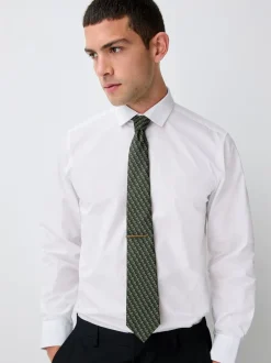 Stropdassen En Pochets*Next Groen en wit - Das met patroon