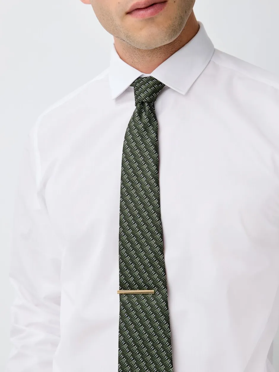 Stropdassen En Pochets*Next Groen en wit - Das met patroon