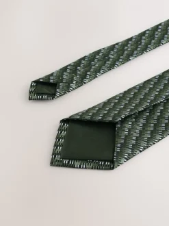 Stropdassen En Pochets*Next Groen en wit - Das met patroon