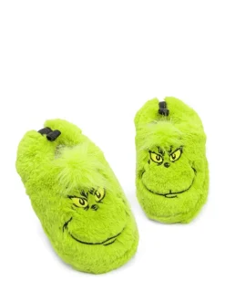 Pantoffels|Vanilla Underground - zachte kerstpantoffels voor kinderen Groen Grinch