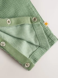 Rompertjes En Tuinbroeken*Next Groen met boerderijprint - Corduroy bretelbroeken en Bodysuit set (0mnd-2jr)
