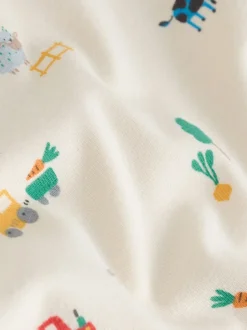 Rompertjes En Tuinbroeken*Next Groen met boerderijprint - Corduroy bretelbroeken en Bodysuit set (0mnd-2jr)