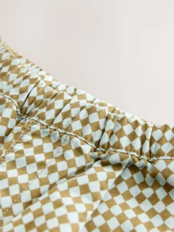 Broeken En Chino's|Next - Barrel pull-on broek (3mnd -7jr) (3mnd -7jr) Groen/blauw Mini Harlequin