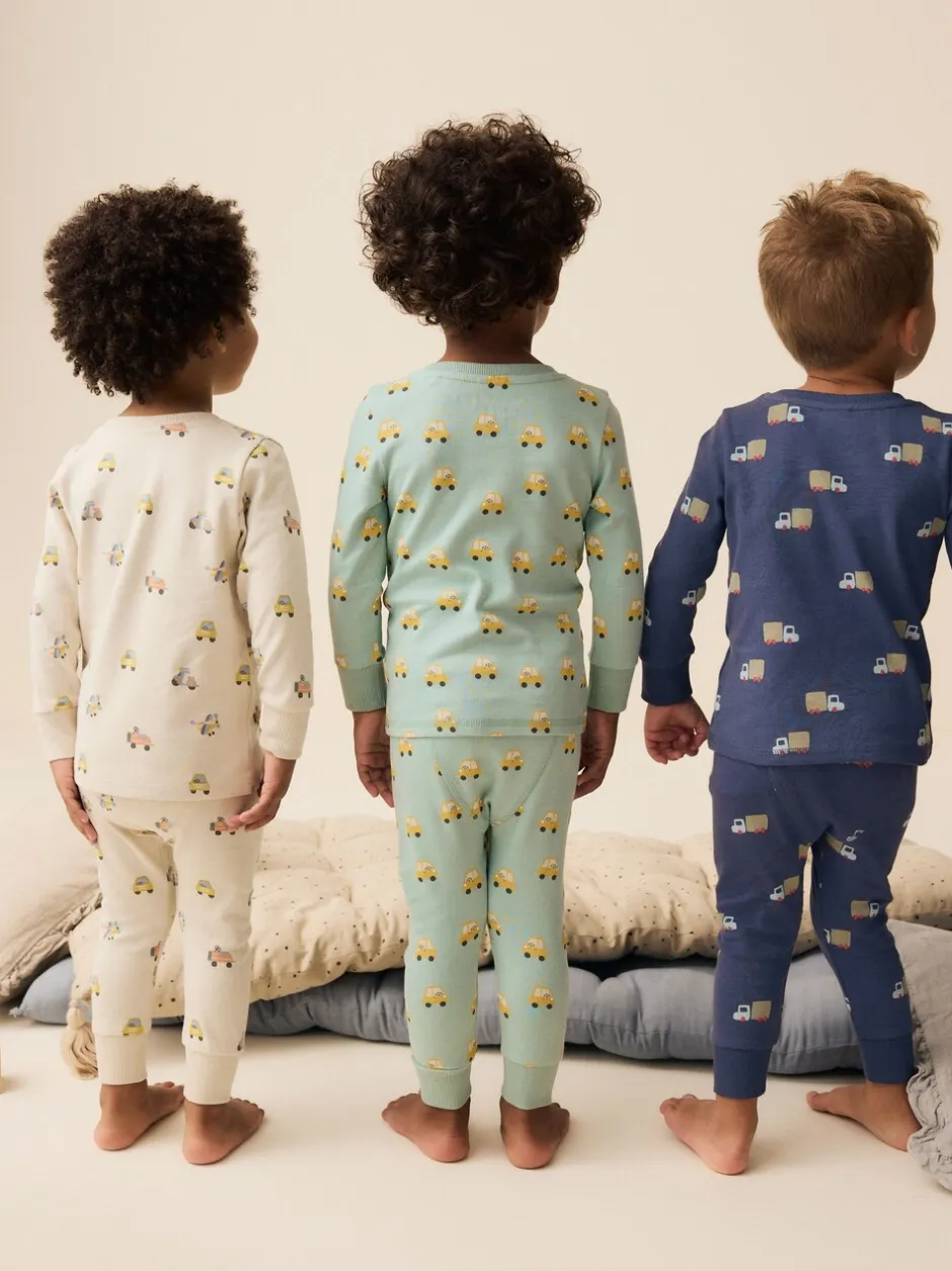 Nachtkleding En Pyjama's|Pyjama's*Next Groen/blauw transport - Mini Knusse Pyjama's 3 Set (9mnd-10jr)