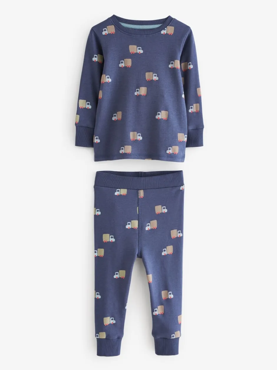 Nachtkleding En Pyjama's|Pyjama's*Next Groen/blauw transport - Mini Knusse Pyjama's 3 Set (9mnd-10jr)
