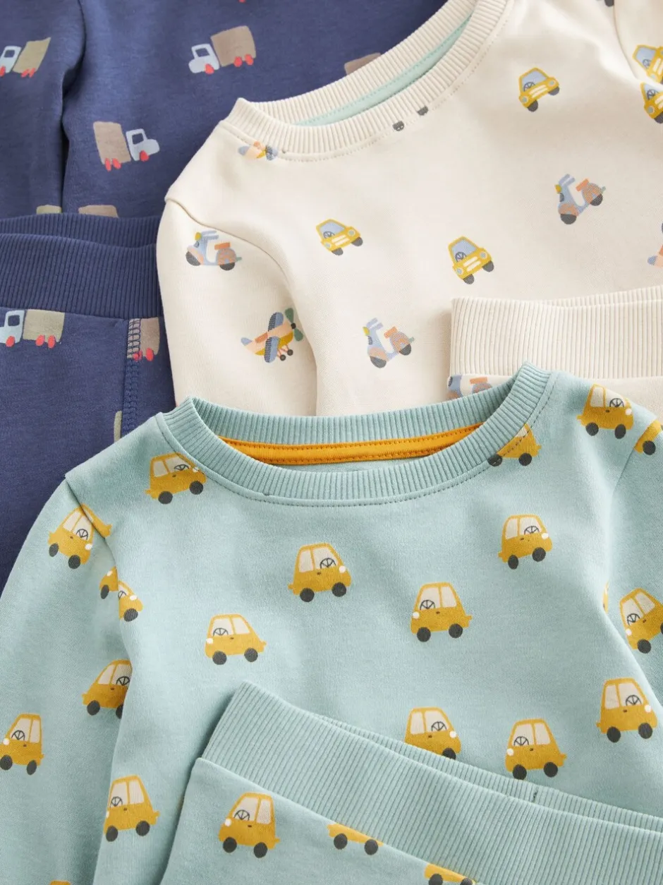 Nachtkleding En Pyjama's|Pyjama's*Next Groen/blauw transport - Mini Knusse Pyjama's 3 Set (9mnd-10jr)