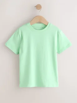 T-Shirts|Tops*Next Groen/blauw/geel/paars - Set van 4 T-shirts met korte mouwen (3-16 jr)