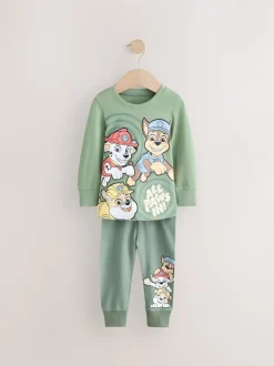 Multipacks|Pyjama's|Next Groen/blauw/rood Paw Patrol - Gelicentieerde knusse pyjama's 3 pack (9mnd -9jr)