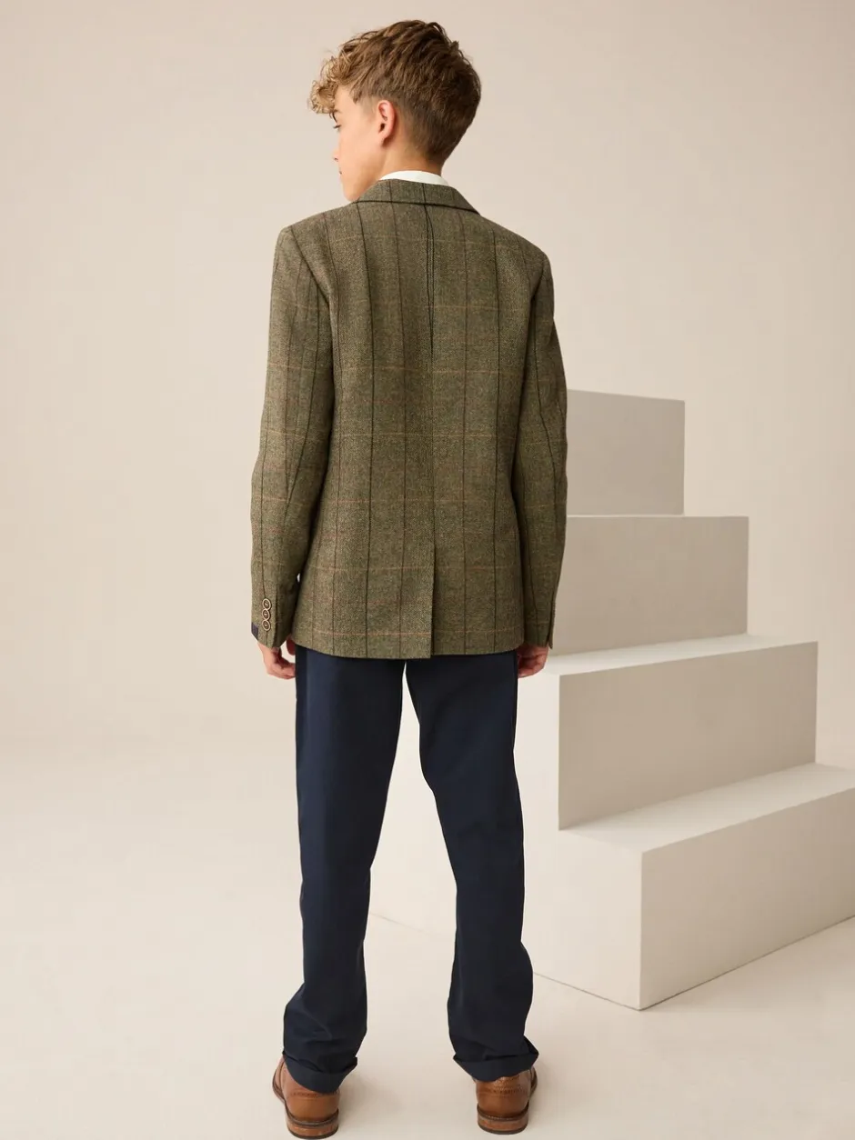 Kostuums En Herenvesten*Next - Blazer (3-16yrs) Groen/bruin geruit