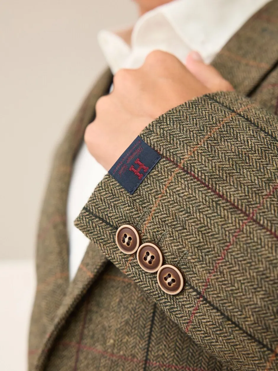 Kostuums En Herenvesten*Next - Blazer (3-16yrs) Groen/bruin geruit