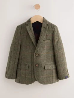 Kostuums En Herenvesten*Next - Blazer (3-16yrs) Groen/bruin geruit