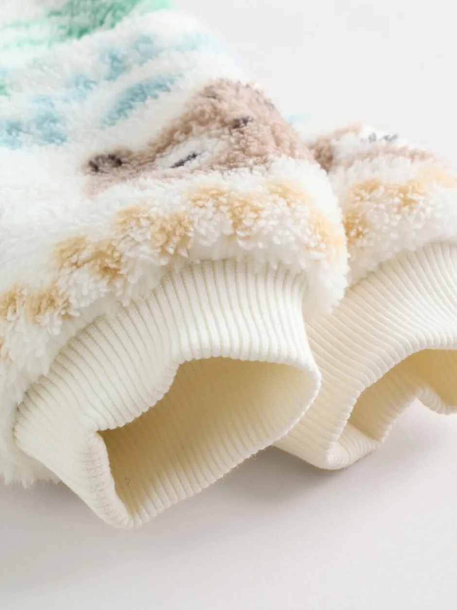 Truien En Breisels|Joggingbroeken|Next - Set van fleece top en joggingbroek voor baby's (0mnd -2jr) Groene beer Fairisle