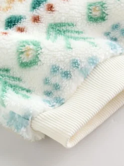 Truien En Breisels|Joggingbroeken|Next - Set van fleece top en joggingbroek voor baby's (0mnd -2jr) Groene beer Fairisle