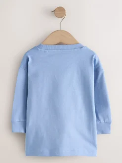 Tops|T-Shirts*Next Groene boerderijscène - T-shirt met applicatie en lange mouwen (3 mnd-7 jr)